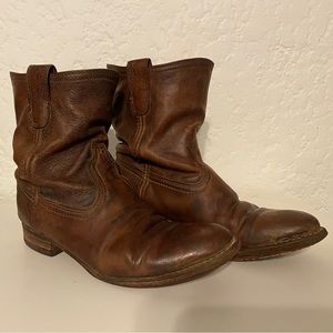 Frye Brown Marco Roper Pull-On Boots